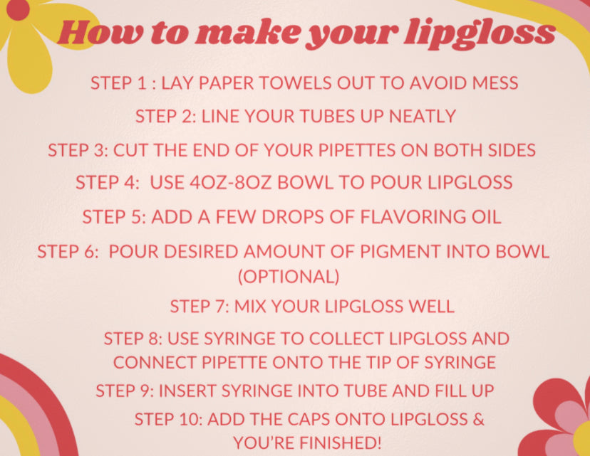 Lipgloss Starter Kit (with pigments)